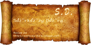 Sárközy Dóra névjegykártya